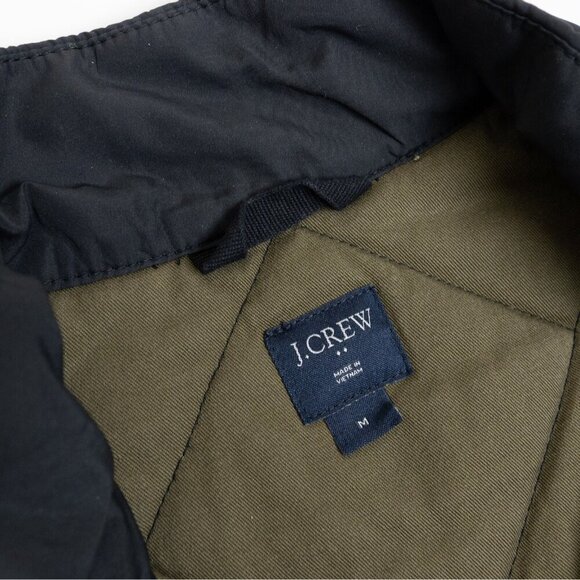 J. Crew Walker Vest Black Quilted Full Zip Lightweight Preppy Medium - Picture 5 of 16